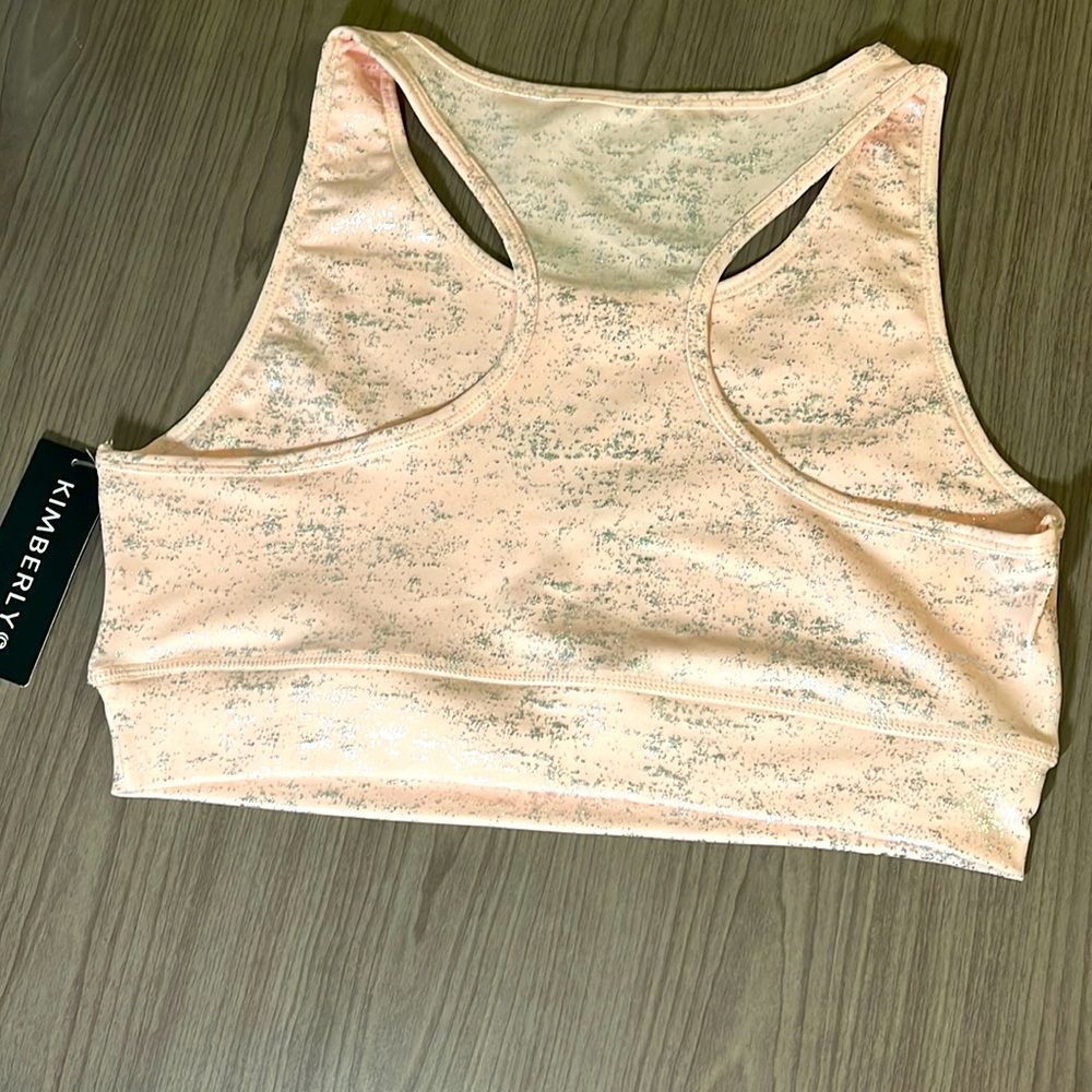 Blush Pink Leggings and sports bra - Picture 5 of 6